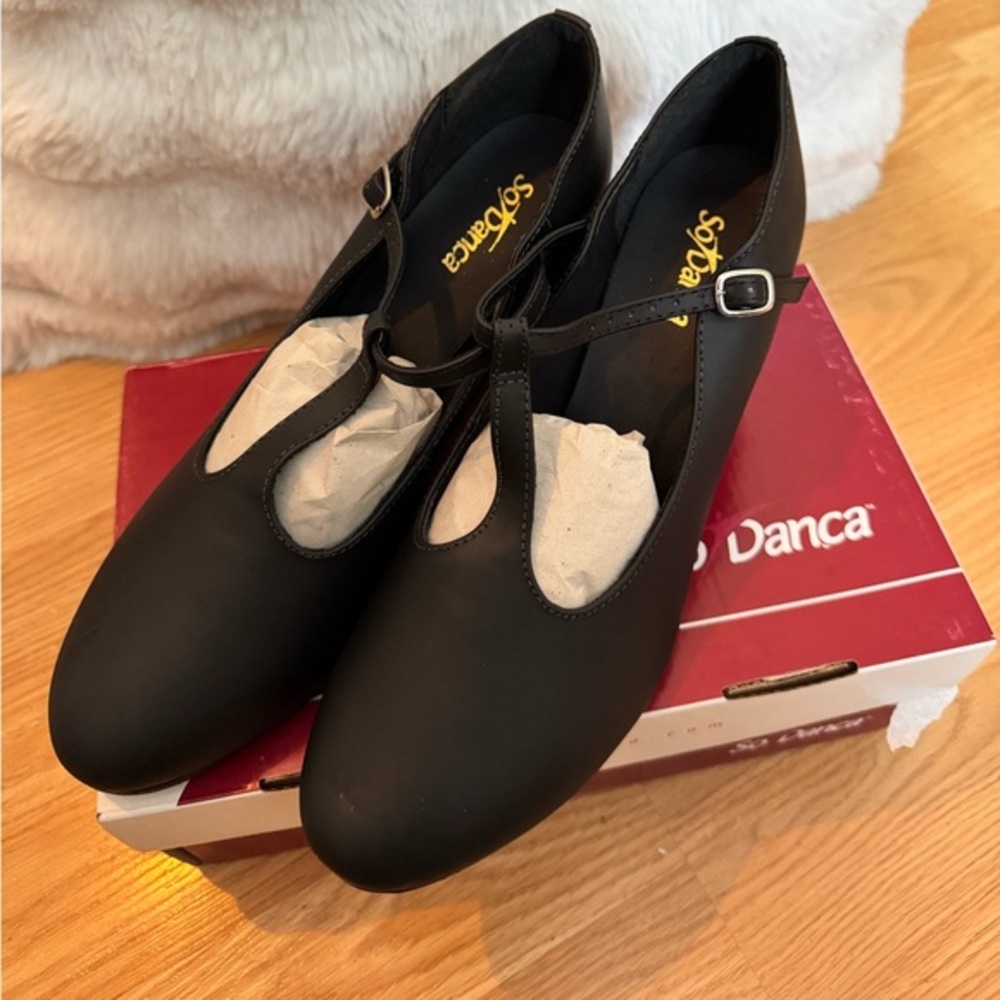 2 inch Black Character Dance Shoes